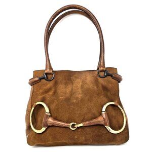 Iconic Tom Ford Era Gucci Horsebit Shoulder Bag RARE Vintage Suede Buckle GRAIL